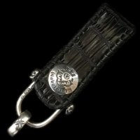 T-bar Skull D-loop & Maltese Cross H.W.O With Atelier mark Button Crocodile Skin [Belly] Belt Loop