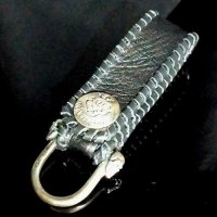 Earring Skulls With Buffalo Skin Belt Loop
