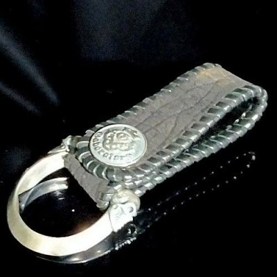 画像6: Half Skull Triangle Wire With Hippo Skin Belt Loop