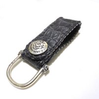 [新入荷★現品限り即納]  Crocodile Leather Wide Belt Loop  [Flank] 