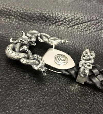 画像15: Large Snake & Buffalo Skull Belt Buckle