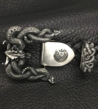 画像12: Large Snake & Buffalo Skull Belt Buckle