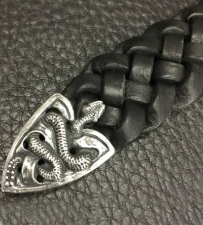 画像10: Large Snake & Buffalo Skull Belt Buckle