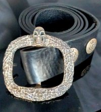 Skull On Chiseled American Vintage Buckle
