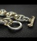 画像8: Chiseled anchor chain with 10k gold maltese cross H.W.O links bracelet