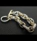 画像11: Chiseled anchor chain with 10k gold maltese cross H.W.O links bracelet