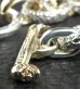 画像7: Chiseled anchor chain with 10k gold maltese cross H.W.O links bracelet