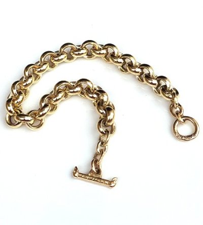 画像2: 【一点もの】14K Gold O-Ring Links Bracelet