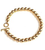 【一点もの】14k Gold All Ball Links Bracelet