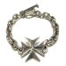 画像1: Maltese Cross & Half Small Oval Links Bracelet (1)