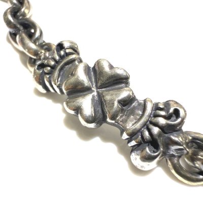 画像2: 1/8 4Heart Crown & Half Small Oval Chain Bracelet