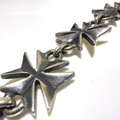 画像2: Half Maltese Cross Links Bracelet