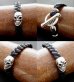 画像5: Skull On braid leather bracelet (5)