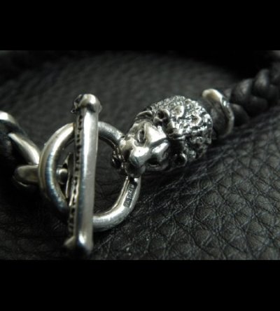 画像6: Quarter Lion braid leather bracelet