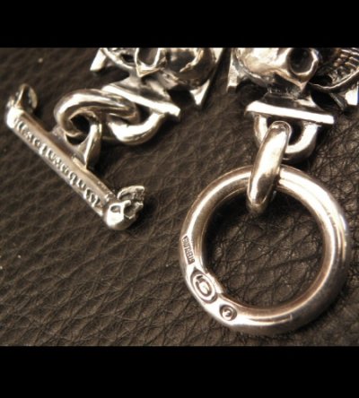 画像5: 5 Skull On Iron Cross Bracelet