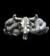 画像1: Large Buffalo Skull & Large Snake Bracelet (1)