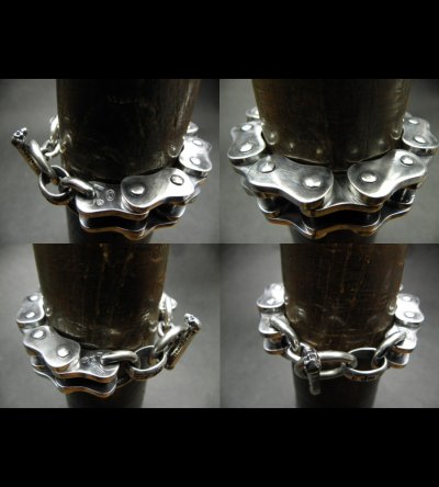 画像7: Motorcycle Chain Bracelet (Large)