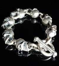 All Skulls Link Bracelet
