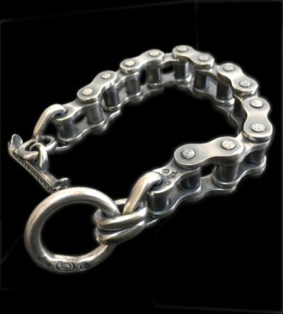 画像1: Bike Chain Bracelet (Heavy wide small)