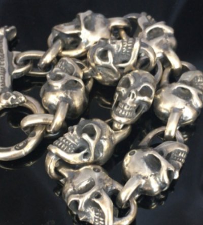 画像6: Half 9Skull Links Bracelet