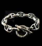 All Smooth Anchor Chain Links Bracelet