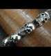 画像15: Half size 10skulls braid leather bracelet