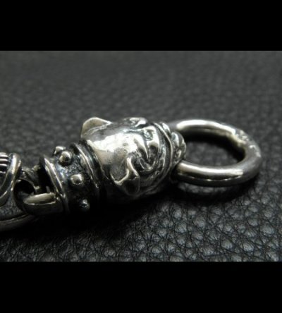 画像14: Stud Bolo Neck Old Bulldog With 7-Skull Links Bracelet