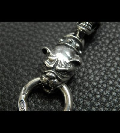 画像10: Stud Bolo Neck Old Bulldog With 7-Skull Links Bracelet