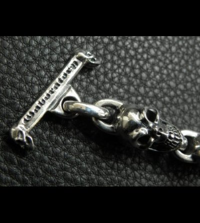 画像9: Stud Bolo Neck Old Bulldog With 7-Skull Links Bracelet
