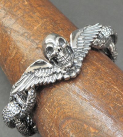 画像9: Wing Skull With Chiseled H.W.O & Chiseled Anchor Links Bracelet