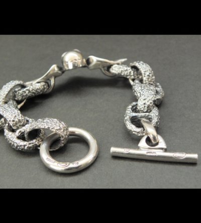 画像7: Wing Skull With Chiseled H.W.O & Chiseled Anchor Links Bracelet