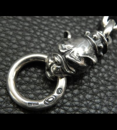 画像12: Stud Bolo Neck Old Bulldog With 4Skulls & Small Oval Links Bracelet