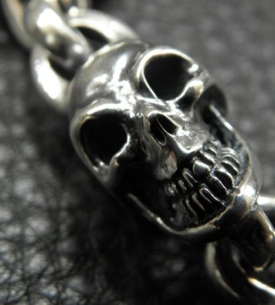 画像17: Stud Bolo Neck Old Bulldog With 4Skulls & Small Oval Links Bracelet