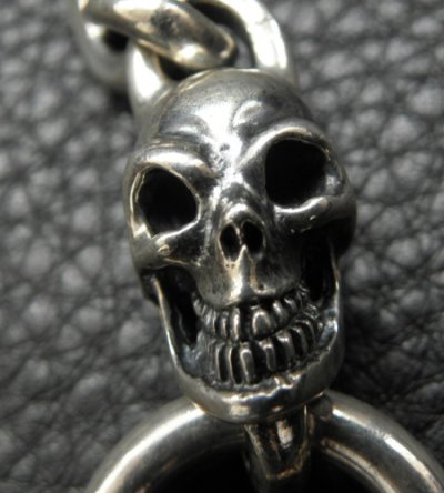 画像15: Single Skull With Small Oval Links Bracelet