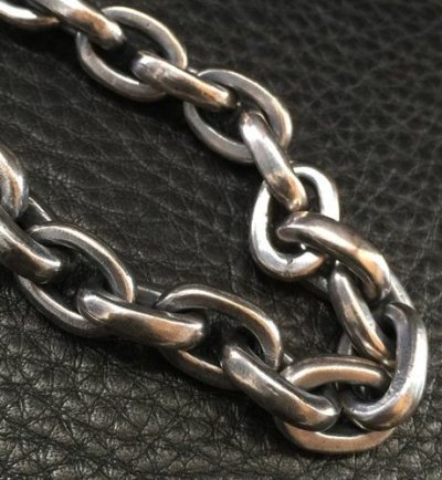 画像10: Single Skull With Small Oval Links Bracelet