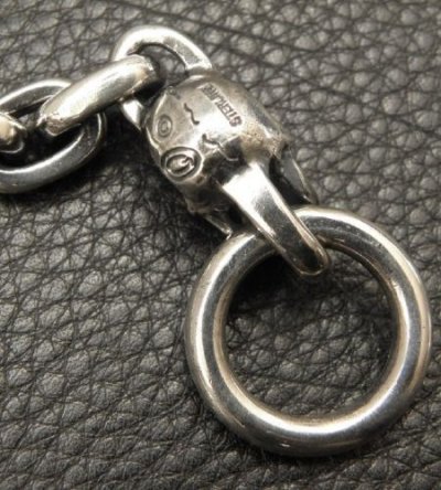 画像13: Single Skull With Small Oval Links Bracelet