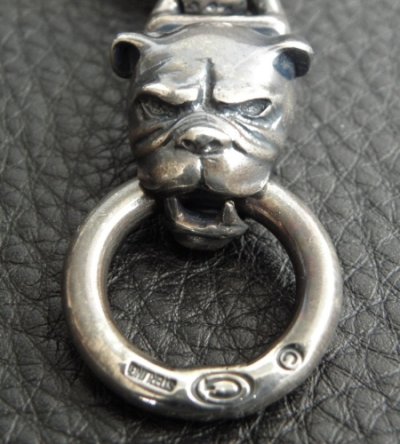 画像9: Bulldog With Textured H.W.O & Smooth Anchor Links Bracelet