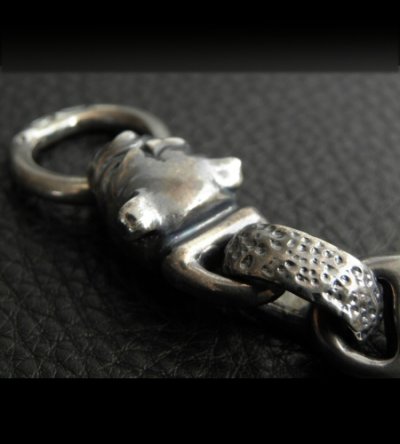 画像13: Bulldog With Textured H.W.O & Smooth Anchor Links Bracelet