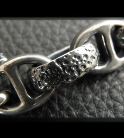 画像20: Bulldog With Textured H.W.O & Smooth Anchor Links Bracelet