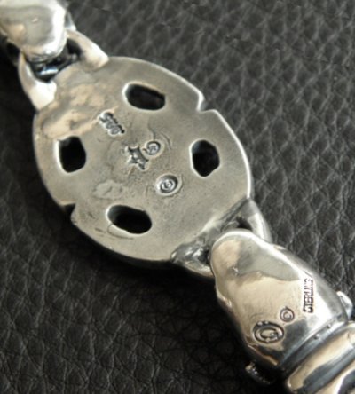 画像14: Half Sculpted Oval With 2 Old Bulldog & Smooth H.W.O, Anchor Chain Bracelet