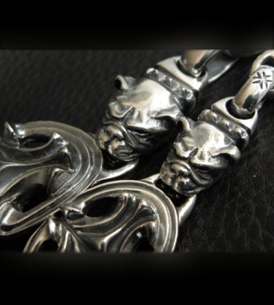 画像17: Half Sculpted Oval With 2 Old Bulldog & Smooth H.W.O, Anchor Chain Bracelet