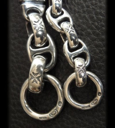 画像20: Half Sculpted Oval With 2 Old Bulldog & Smooth H.W.O, Anchor Chain Bracelet