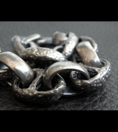 画像10: Bulldog With Textured Anchor Links & Smooth  H.W.O Bracelet