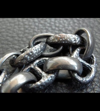 画像9: Bulldog With Textured Anchor Links & Smooth  H.W.O Bracelet