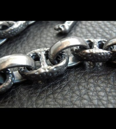 画像7: Bulldog With Textured Anchor Links & Smooth  H.W.O Bracelet