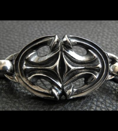 画像9: Sculpted Oval With All Smooth H.W.O Anchor Chain Links Bracelet