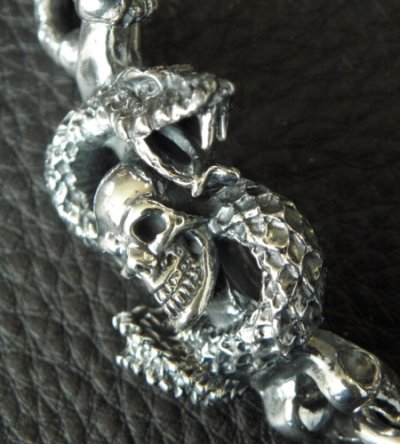 画像10: Half Snake Born With 4Skulls Bracelet