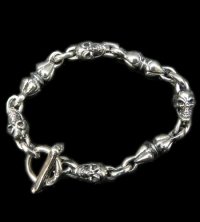 Quarter Noodle & 1/6 Skull Links Bracelet