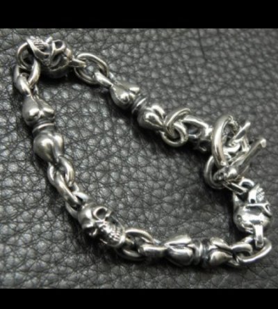 画像8: Quarter Noodle & 1/6 Skull Links Bracelet