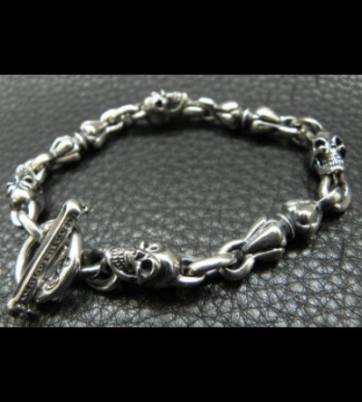 画像3: Quarter Noodle & 1/6 Skull Links Bracelet
